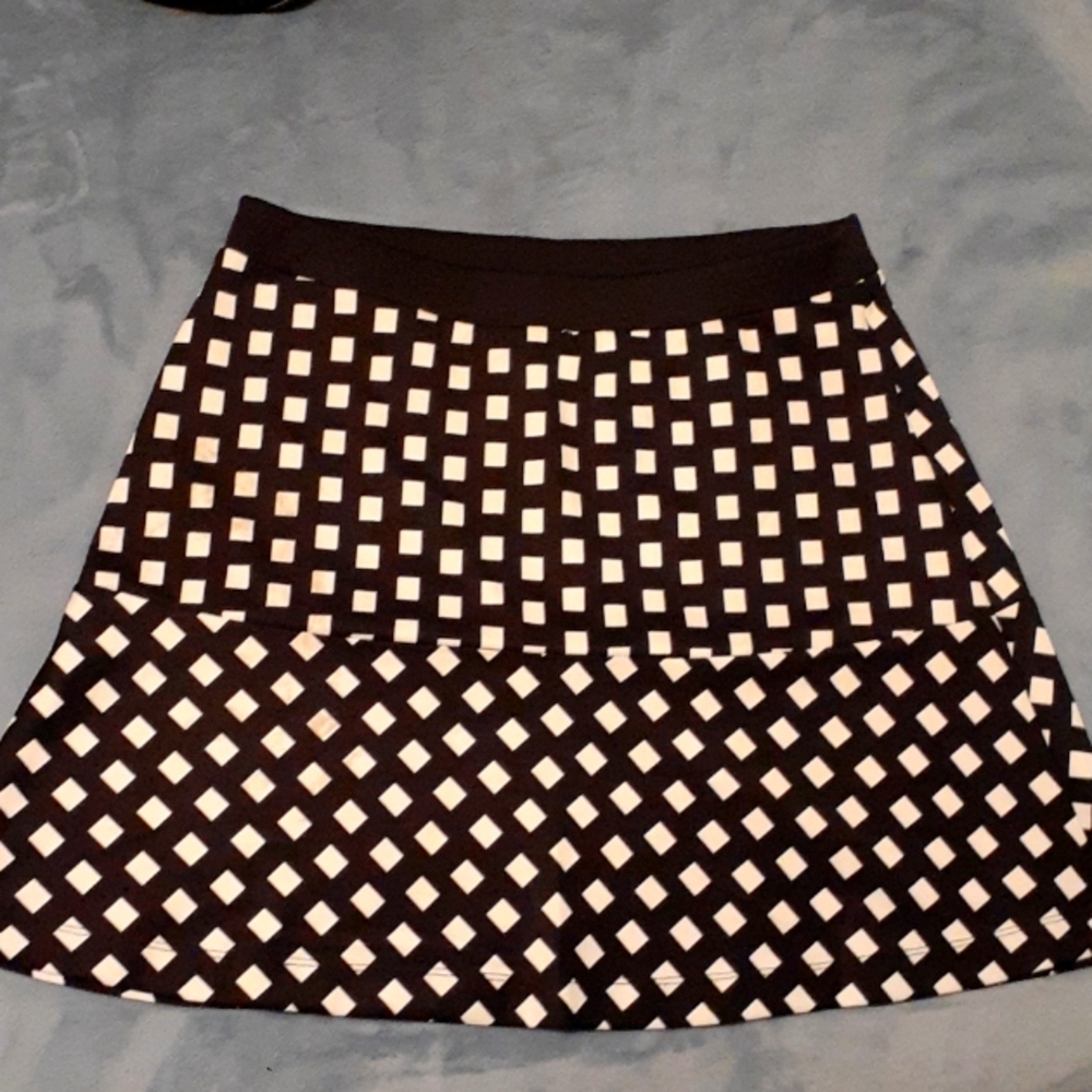 Michael Kors size 12 women's shirt black with white squares